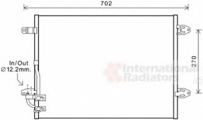 VAN WEZEL 58005323 -  Конденсатор, кондиционер